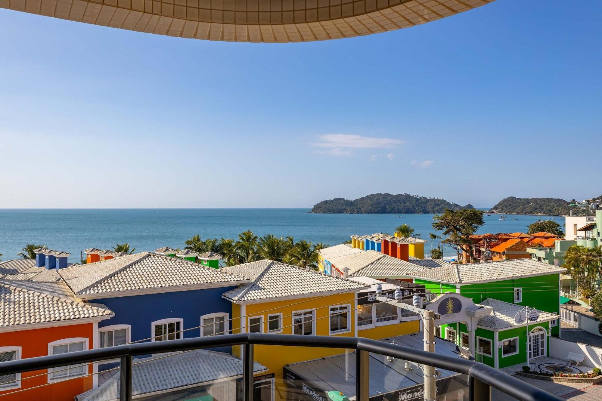 Confortavel Loft Com Vista Para O Mar - Condominio Com Piscina Bombinhas Exteriér fotografie